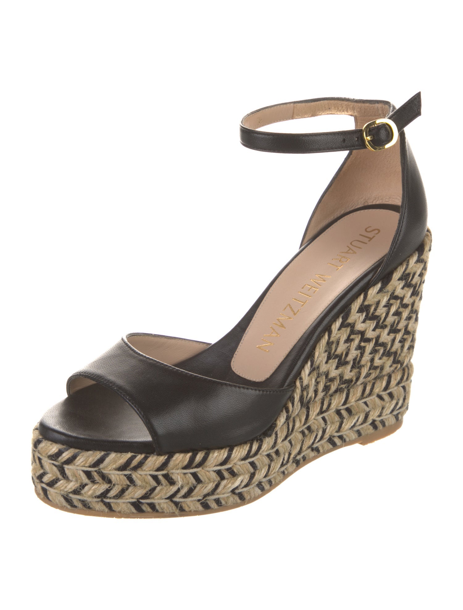 Stuart Weitzman Leather Espadrilles